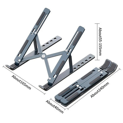 Foldable Laptop Stand Adjustable Portable Notebook Bracket Support Base Aluminum Alloy Holder