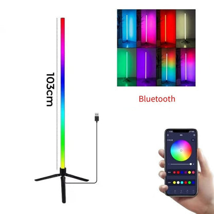 RGB LED Floor Mood atmosphere light dimmable controlled APP USB Supply LED standing smart lighting indoor corner Living Room RGB