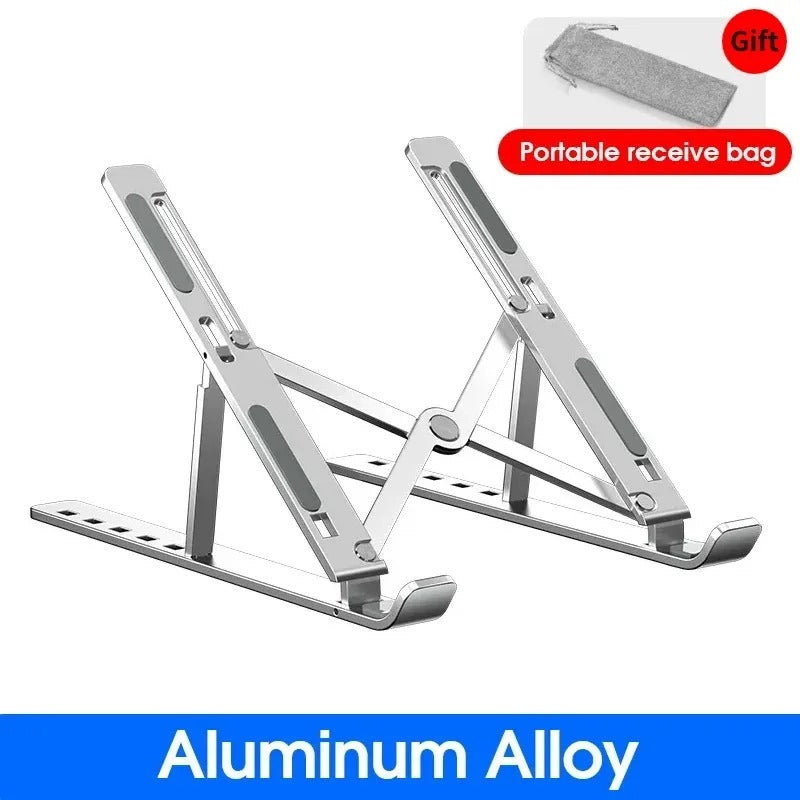 Foldable Laptop Stand Adjustable Portable Notebook Bracket Support Base Aluminum Alloy Holder