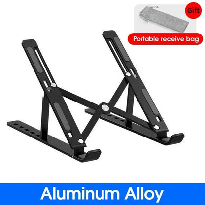 Foldable Laptop Stand Adjustable Portable Notebook Bracket Support Base Aluminum Alloy Holder